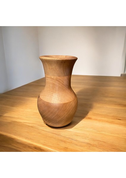 🌰 El Yapımı Ceviz Ağacından Ahşap Vazo indirimleri