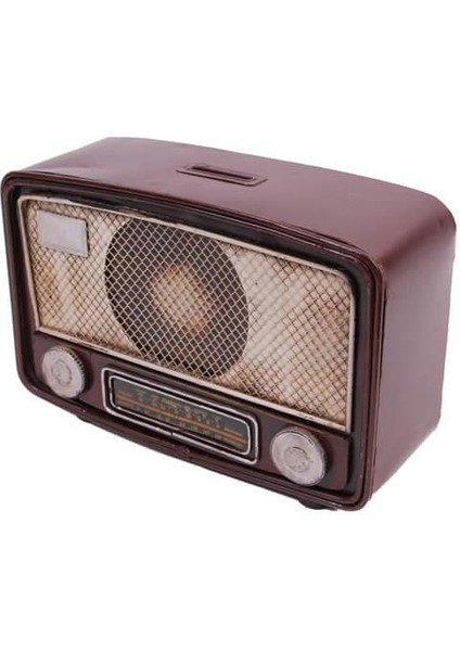 Dekoratif Metal Radyo Kumbaralı Vintage Hediyelik (1102) (800800) modelleri