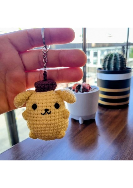 Amigurumi Ponponpurin Anahtarlık Çanta Süsü