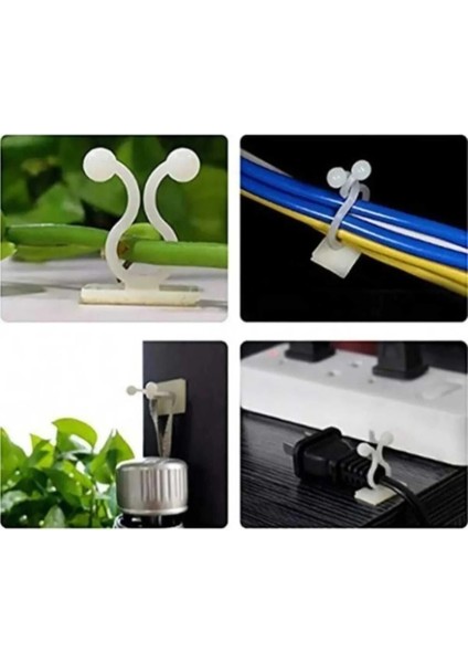 10 Adet Bitki Klipsi Sarmaşık Çiçek Tutucu Duvar Tutturma Aparatı Yapışkanlı Tutucu fırsatları