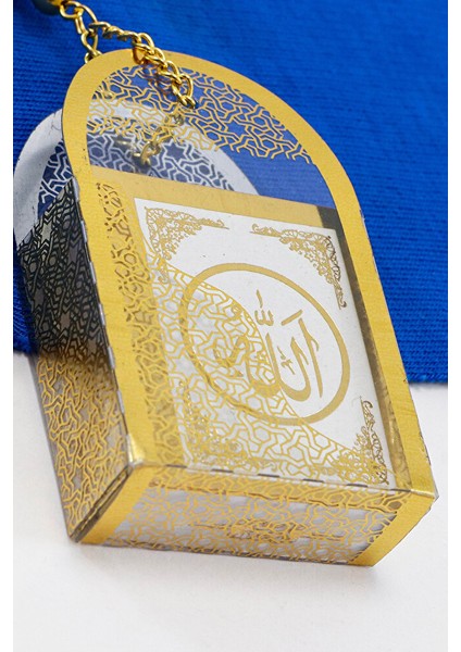 Turkuaz Doğal Taşlı Korunaklı Kaplı Mini Kur' An-I Kerim Araba Dikiz Ayna Süsü modelleri