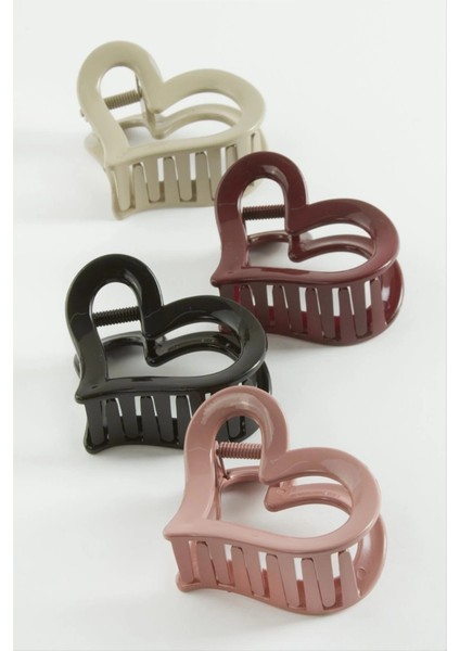 Kalp Renkli Mandal Toka 7 cm