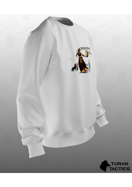 Şaman Baskılı Oversıze Sweatshırt (Unısex) fiyatları