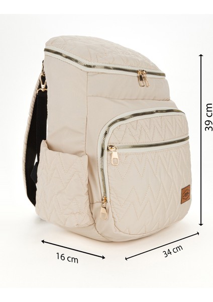 Nakışlı Bondit Hafif Kumaş Anne Bebek Bakım Çantası Termoslu Biberon Cepleri modelleri