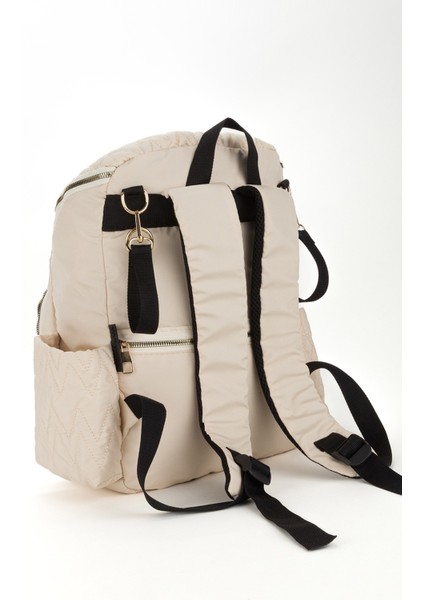 Nakışlı Bondit Hafif Kumaş Anne Bebek Bakım Çantası Termoslu Biberon Cepleri indirimleri