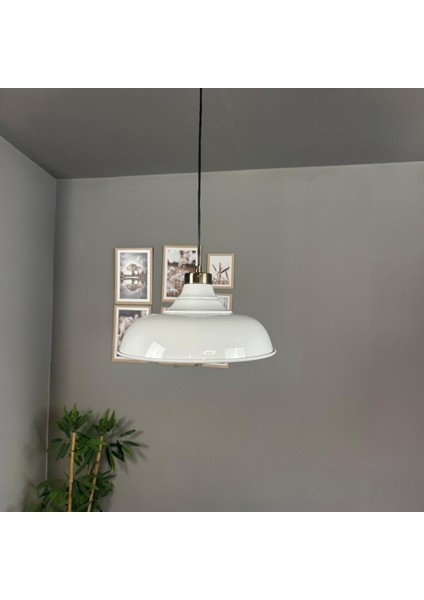 Nota Beyaz Tekli Avize Küçük Plafonyer Başlık Salon Mutfak Koridor Hol Otel Avizesi Lamba Aydınlatma indirimleri