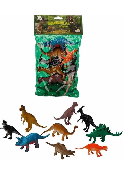 9 Lu Dinozor Figür Seti 12-20 cm