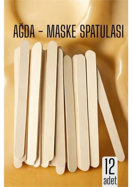 Ağda Spatulası Küçük Boy 12 Adet