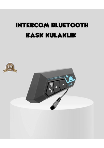 Buğz BT22 Kask Içi Bluetooth Kulaklık Hızlı Eşleşme ve Gürültü Önleyici Mikrofon