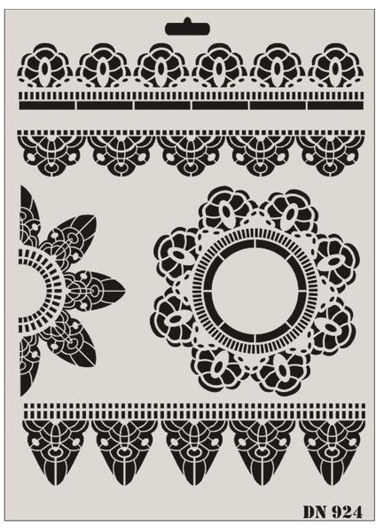 Rich Dantel Seri DN-924 Stencil 35X25 cm