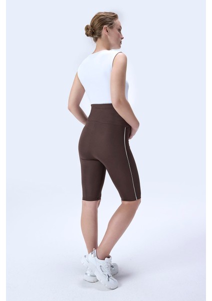 Imaj 357 Kahverengi Renk Toparlayıcı ve Extra Esnek Etkili Yüksek Bel Hamile Tayt indirimleri