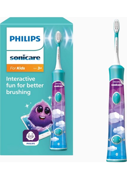 Sonicare For Kids HX6322/04 Elektrikli Diş Fırçası Turkuaz