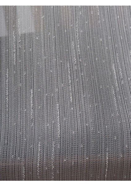 Bambu Zemin Çizgili Düz Tül Perde Gramajlı (1/3 Sık Pile)