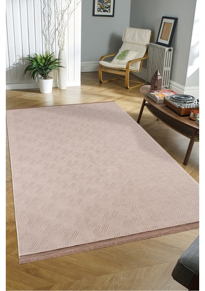 Rayne Koleksiyonu Bukle Kabartmalı Rölyef Kaymaz Tabanlı Yıkanabilir Salon,mutfak,koridor Vizon fırsatları