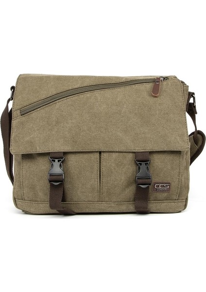 Kanvas Kumaş Astarlı Postacı Çantası: Hem Şık Hem Pratik Haki