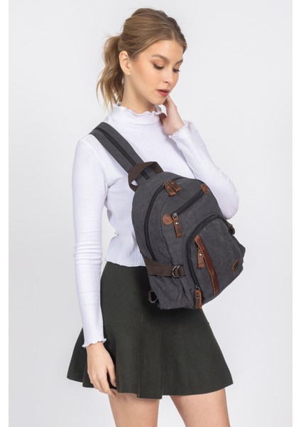 Kanvas Kumaş Çapraz - Mini Sırt Çantası fırsatları