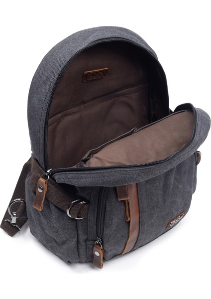 Kanvas Kumaş Çapraz - Mini Sırt Çantası