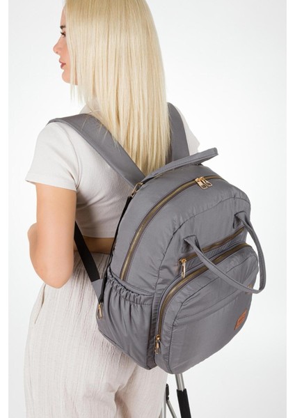 Arya Bondit Hafif Kumaş Anne Bebek Bakım Çantası Termoslu Biberon Cepleri Puset Askılı fiyatları