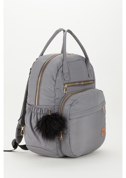 Arya Bondit Hafif Kumaş Anne Bebek Bakım Çantası Termoslu Biberon Cepleri Puset Askılı