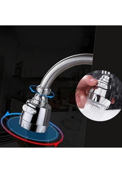 3 Fonksiyonlu Krom Kaplama Oynar Musluk Başlığı modelleri