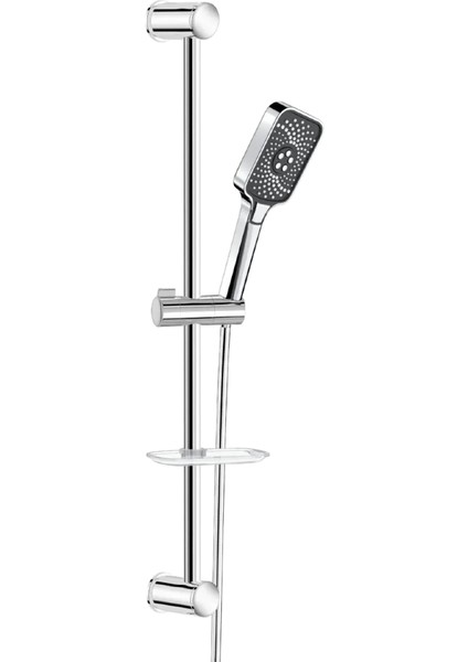 | Valtemo Reflex Krom-Siyah Sürgülü Duş Seti – Fonksiyonlu, Neoflex Patlamaz Hortumlu fiyatları