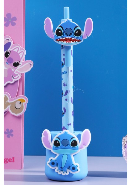 Disney Lilo&stitch Lisanslı Figürlü Tükenmez Kalem Seti - Stitch
