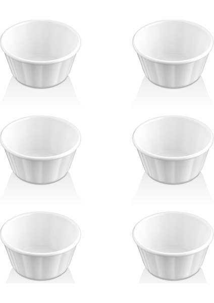 Kırılmaz Sosluk Seti 6’lı – Kahvaltılık, Reçellik, Meze ve Tatlı Servis Kabı | Isıya Dayanıklı Polikarbon Mini Kase | Ev ve Restoran Için