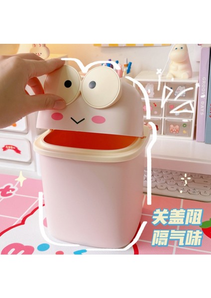 Pembe Renk Kurbağa Kalemlik Masaüstü Düzenleyici 21X14.5X14.8 cm Sert Plastik fırsatları