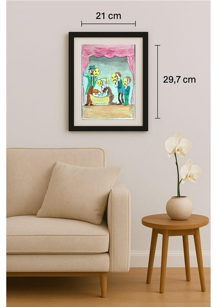 Dawood Deldar 29X21CM Orijinal Karikatür Tablo fiyatları