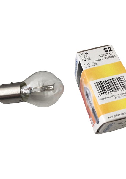 10 Adet Motosiklet Far Ampul S2 12X35/35 Bosch Tipi Phlıps fiyatları