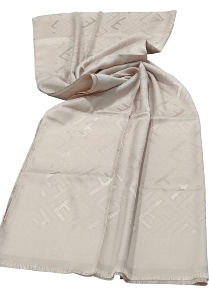 F Desen Ipek Jakarlı Şal Pudra fiyatları