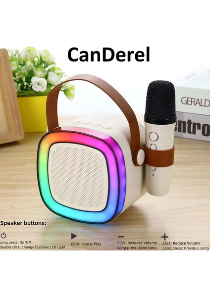 Taşınabilir Bluetooth Karaoke Hoparlör Kablosuz Mikrofon fiyatları