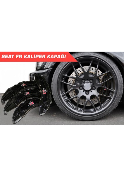 Siyah Fr 4'lü Kaliper Seti Yapıştırma Logolu fırsatları