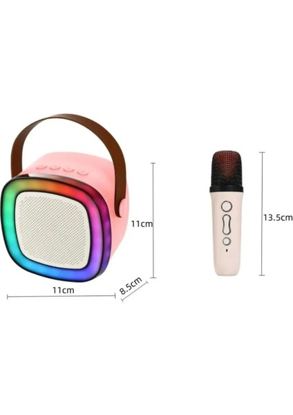 Taşınabilir Bluetooth Karaoke Hoparlör Kablosuz Mikrofon fırsatları