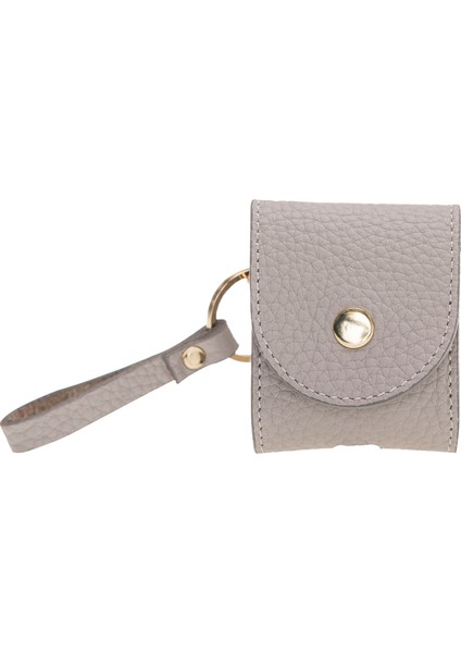 Apple Airpods 2.nesil Uyumlu Deri Kılıf Mai Snap Erc3 Bej