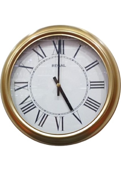 4290 Gwr Özel Seri Metal Kasa Akar Sessiz Saniyeli Duvar Saati