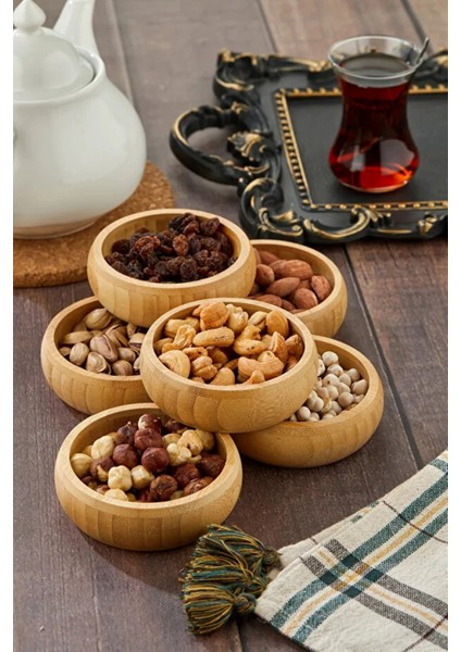 Doğal Bambu Stantlı Lokumluk Çerezlik Seti – Sunumluk, Şık ve Kullanışlı Tasarım modelleri