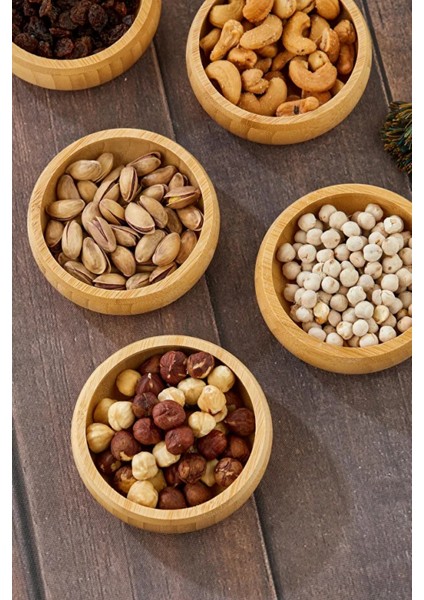 Doğal Bambu Stantlı Lokumluk Çerezlik Seti – Sunumluk, Şık ve Kullanışlı Tasarım fırsatları