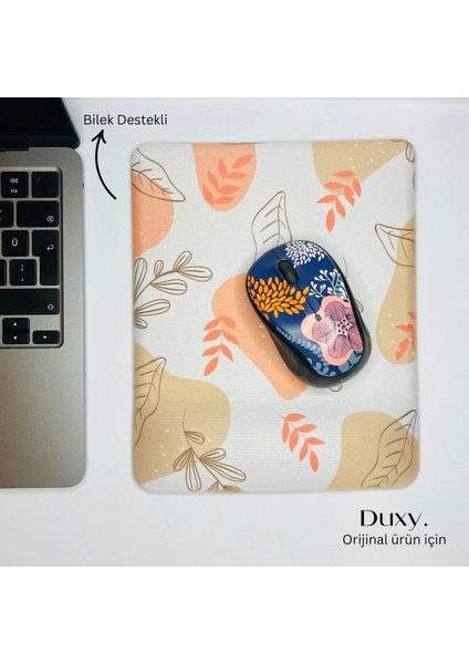 Çiçek Desenli Bilek Destekli Mouse Pad, Kaymaz Taban, Ev Ofis ve Oyun Için Rahat ve Yumuşak Mousepad fiyatları