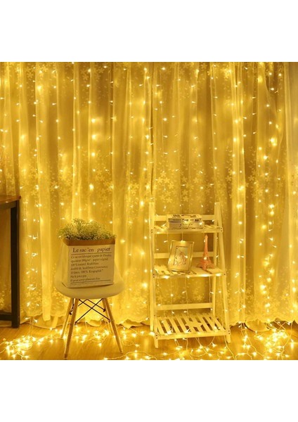 2x2 Metre 320 LED 8 Fonskiyonlu Dekoratif LED Günışığı Perde (K95)