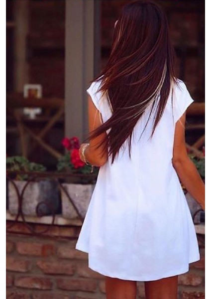 Kadın Kısa Kollu Asimetrik Viskon Kumaş Bluz modelleri