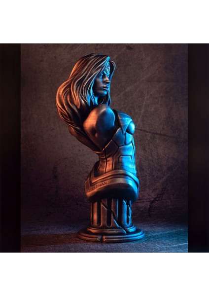 Wonder Woman Büstü (Stl) (Sadece Plastik Aparattır!!!) 3D