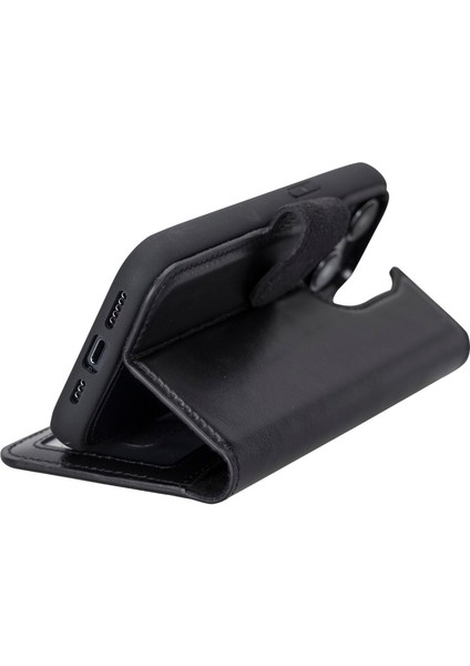 Apple iPhone 14 Pro Uyumlu Deri Cüzdanlı Kılıf Mwwn Rst1 Siyah fiyatları