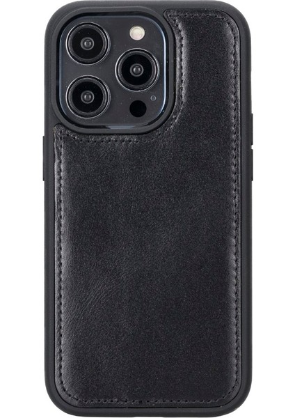 Apple iPhone 14 Pro Uyumlu Deri Cüzdanlı Kılıf Mwwn Rst1 Siyah modelleri