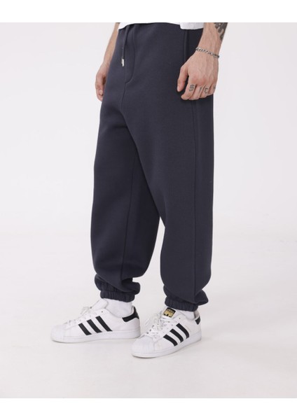 Unisex Basic Oversize Eşofman Alt (Lastik Paçalıdır)