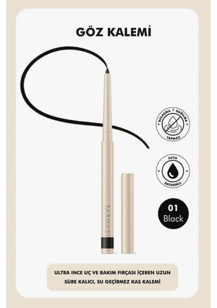 asansörlü siyah Göz Kalemi