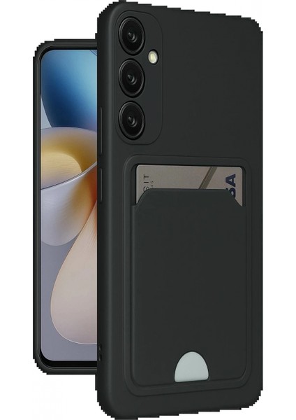 Samsung Galaxy M15 Kelvin Kartvizitli Silikon - Siyah (K95)