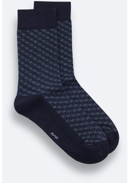 Erkek Lacivert Desenli Bambu Soket Çorap A52Y8502 fiyatları