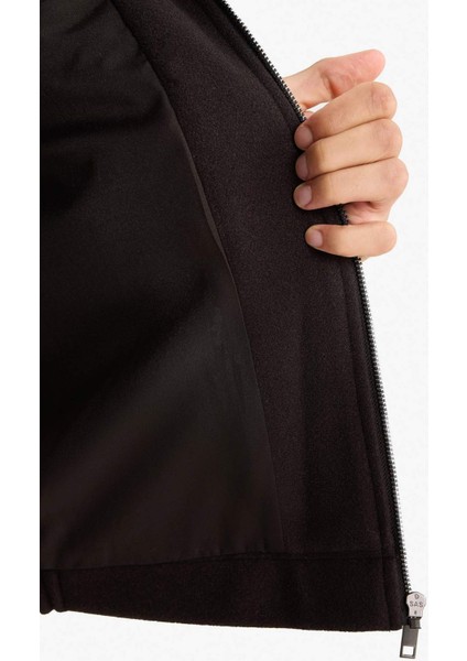 Regular Fit Gömlek Yaka Fermuarlı İç Cepli Mont E9978AX25WN