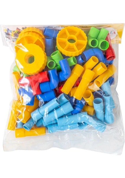 King Kids Tekerlekli Boru LEGO 72 Parça indirimleri